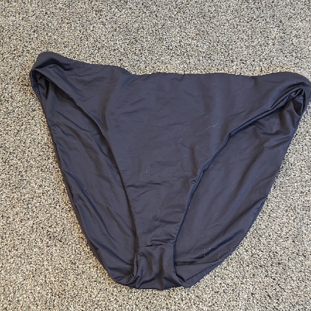 NWT Good American Women Black Bikini Bottom Swim Sz 5/2XL
